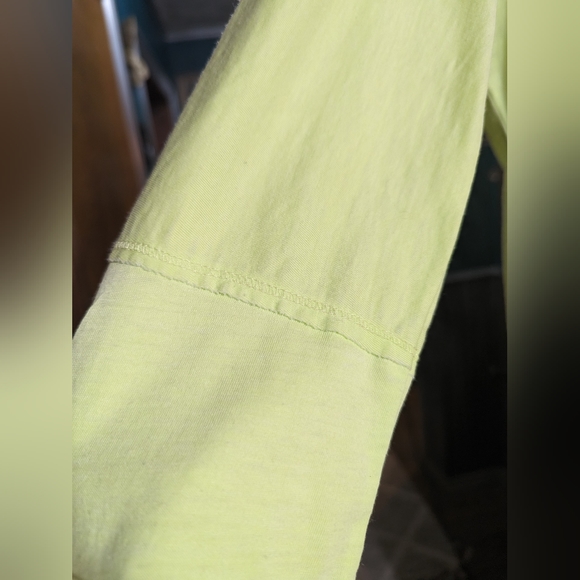 đź’›Calvin Klein Performanceđź’› Size Med Sheer A Symmetrical Top Pre-Loved Yellow - Picture 9 of 11